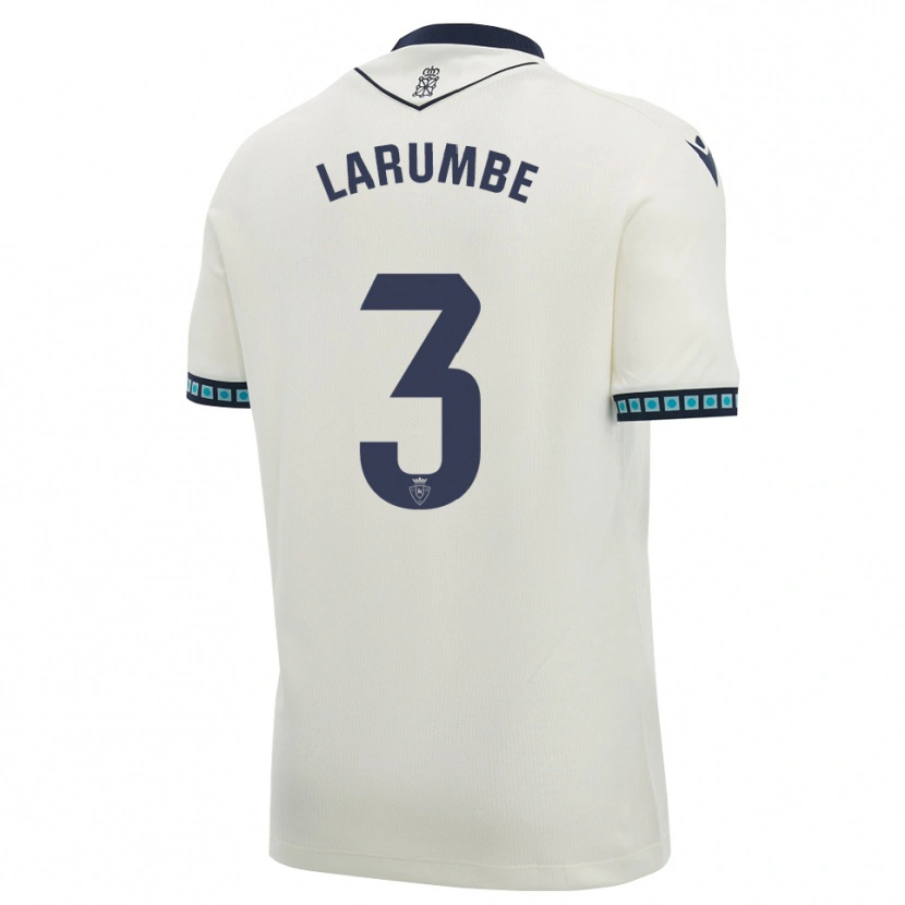 Danxen Criança Camisola Saioa Larumbe Beloqui #3 Branco Preto Azul Céu Claro Alternativa 2026/27 Camisa