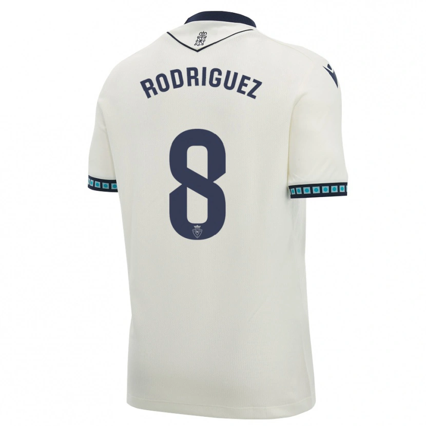 Danxen Criança Camisola Vanessa Rodríguez Iribarren #8 Branco Preto Azul Céu Claro Alternativa 2026/27 Camisa