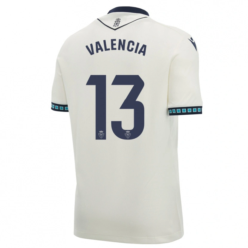 Danxen Criança Camisola Pablo Valencia #13 Branco Preto Azul Céu Claro Alternativa 2026/27 Camisa