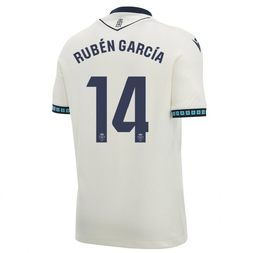 Danxen Criança Camisola Rubén García #14 Branco Preto Azul Céu Claro Alternativa 2026/27 Camisa