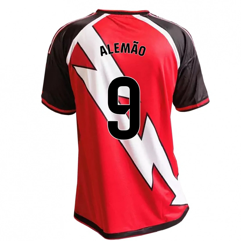 Danxen Criança Camisola Alemão #9 Vermelho Preto Branco Alternativa 2026/27 Camisa