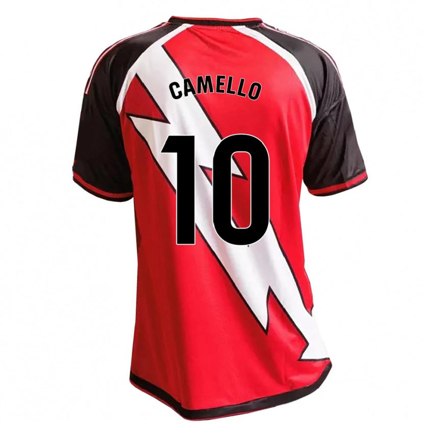 Danxen Criança Camisola Sergio Camello #10 Vermelho Preto Branco Alternativa 2026/27 Camisa