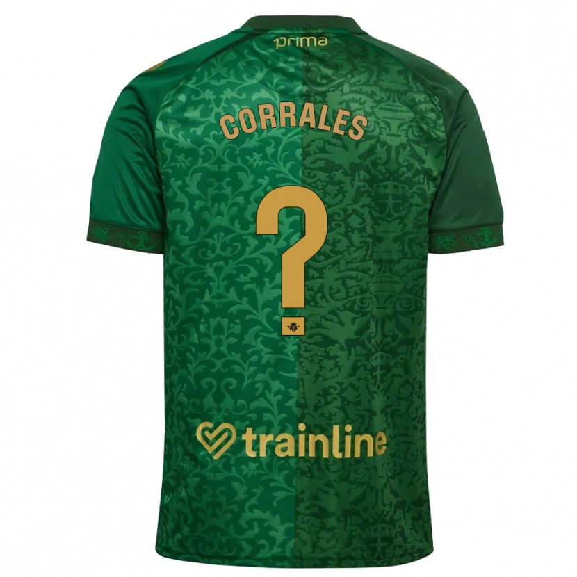 Danxen Criança Camisola Fran Corrales #0 Verde Floresta Dourado Escuro Alternativa 2026/27 Camisa