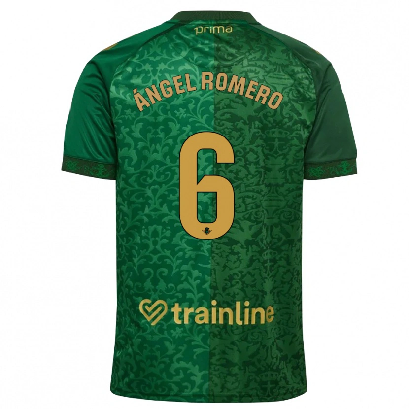 Danxen Criança Camisola Miguel Romero #6 Verde Floresta Dourado Escuro Alternativa 2026/27 Camisa