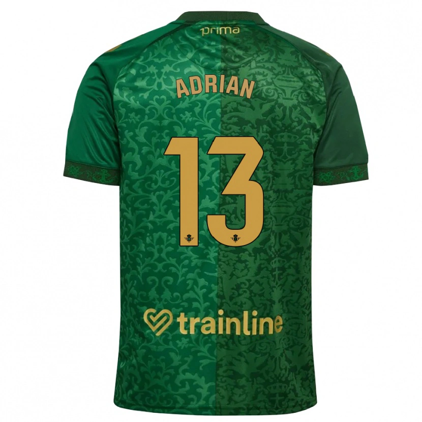 Danxen Criança Camisola Adrian #13 Verde Floresta Dourado Escuro Alternativa 2026/27 Camisa