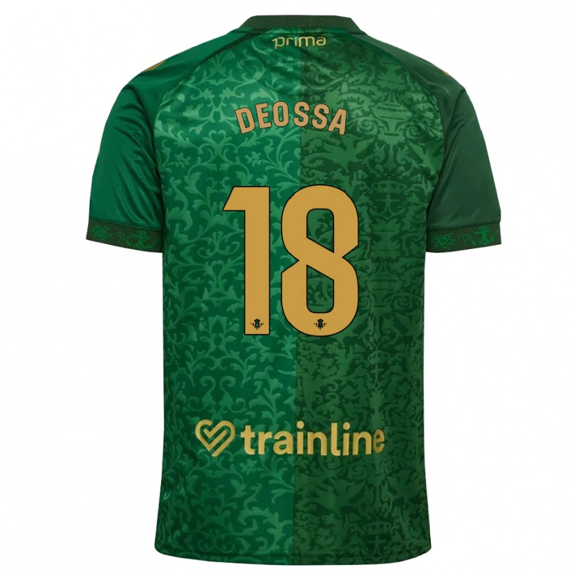 Danxen Criança Camisola Nelson Deossa #18 Verde Floresta Dourado Escuro Alternativa 2026/27 Camisa