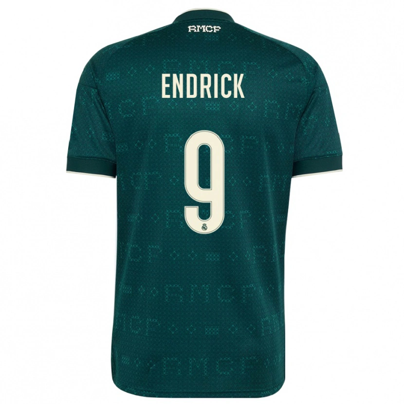 Danxen Criança Camisola Endrick Felipe Moreira De Sousa #9 Cinza Ardósia Escuro Branco Alternativa 2026/27 Camisa