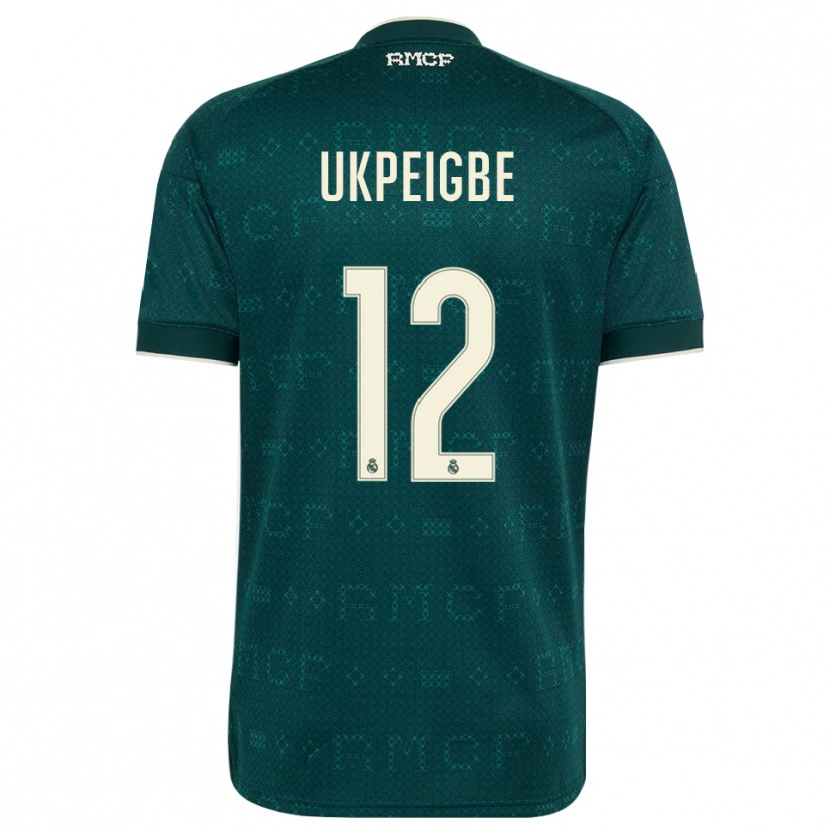 Danxen Criança Camisola Melvin Ukpeigbe #12 Cinza Ardósia Escuro Branco Alternativa 2026/27 Camisa