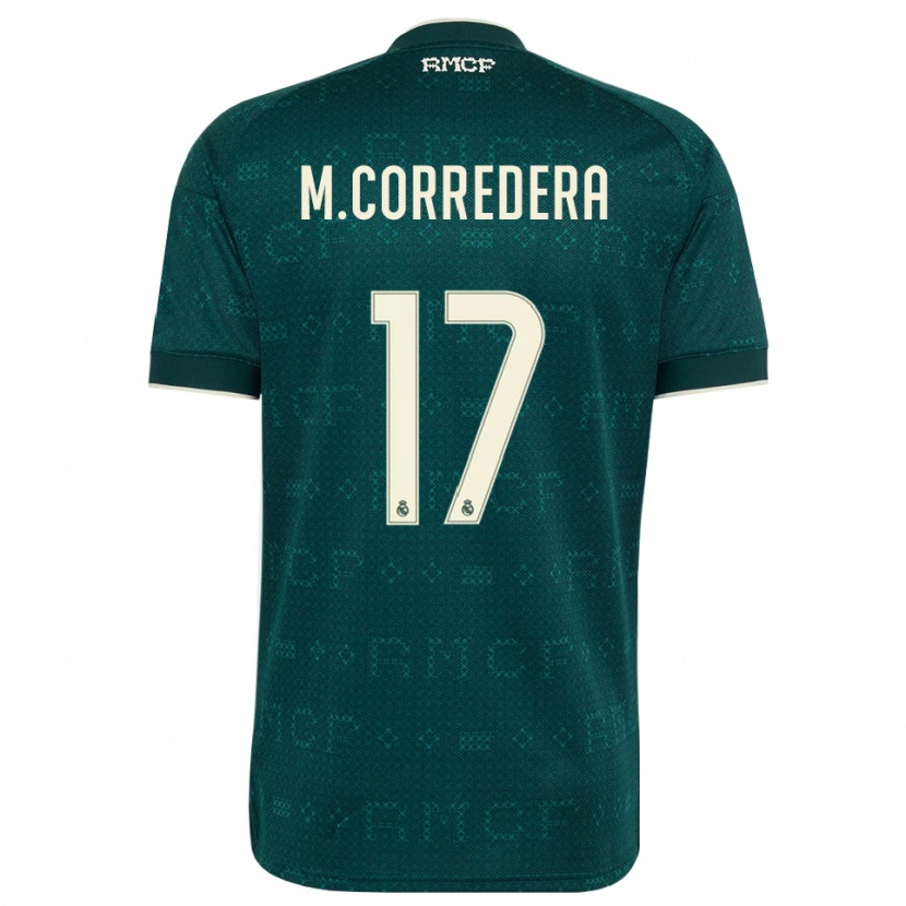 Danxen Criança Camisola Marta Corredera #17 Cinza Ardósia Escuro Branco Alternativa 2026/27 Camisa
