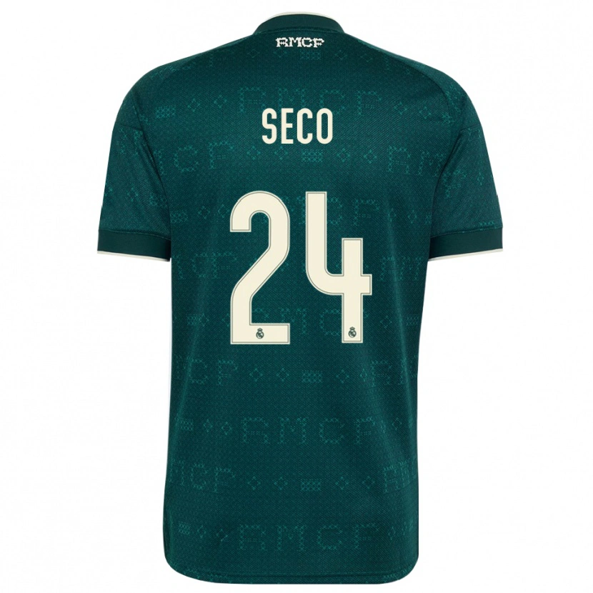 Danxen Criança Camisola Ferran Seco #24 Cinza Ardósia Escuro Branco Alternativa 2026/27 Camisa
