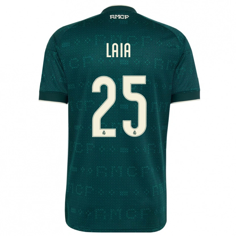 Danxen Criança Camisola Laia López De La Morena #25 Cinza Ardósia Escuro Branco Alternativa 2026/27 Camisa