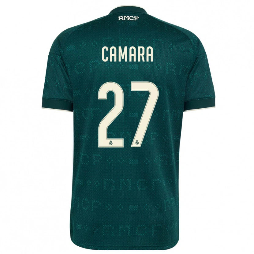Danxen Criança Camisola Kalifa Camara #27 Cinza Ardósia Escuro Branco Alternativa 2026/27 Camisa