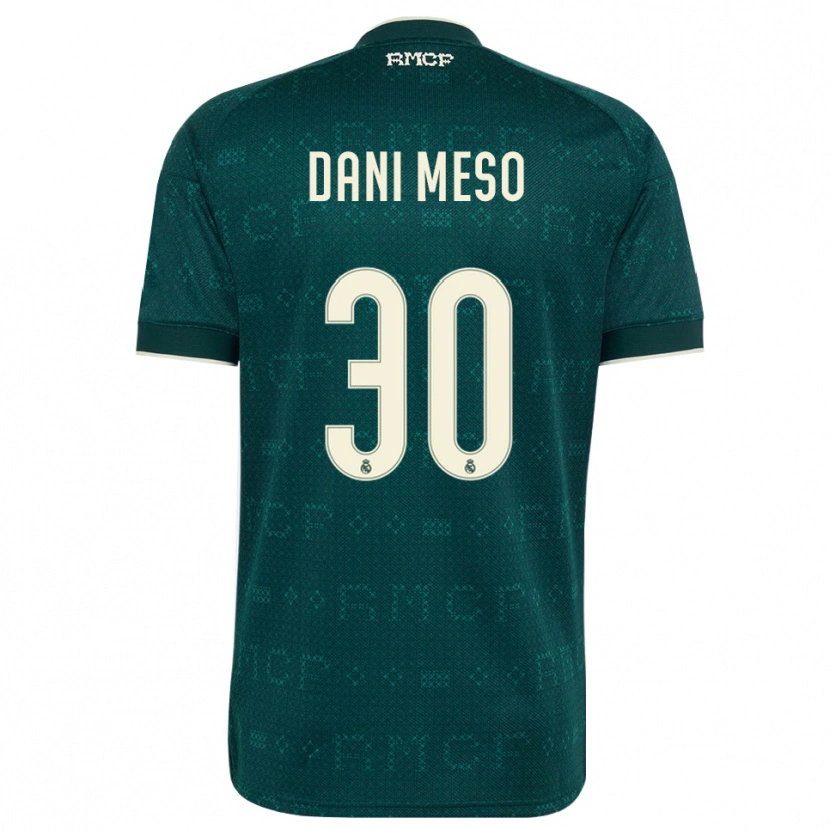 Danxen Criança Camisola Daniel Mesonero #30 Cinza Ardósia Escuro Branco Alternativa 2026/27 Camisa