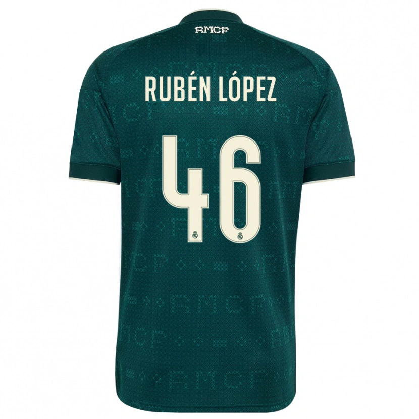 Danxen Criança Camisola Rubén López #46 Cinza Ardósia Escuro Branco Alternativa 2026/27 Camisa