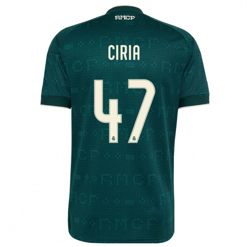 Danxen Criança Camisola Alexis Ciria #47 Cinza Ardósia Escuro Branco Alternativa 2026/27 Camisa