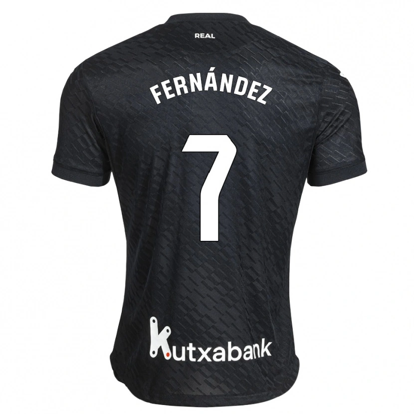 Danxen Criança Camisola Xuban Fernández #7 Preto Branco Alternativa 2026/27 Camisa