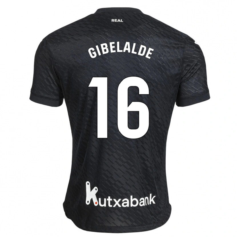 Danxen Criança Camisola Manex Gibelalde #16 Preto Branco Alternativa 2026/27 Camisa