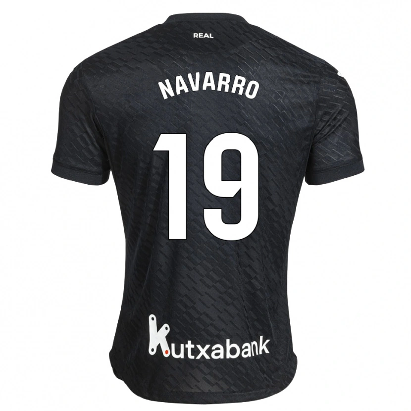 Danxen Criança Camisola Lorena Navarro #19 Preto Branco Alternativa 2026/27 Camisa