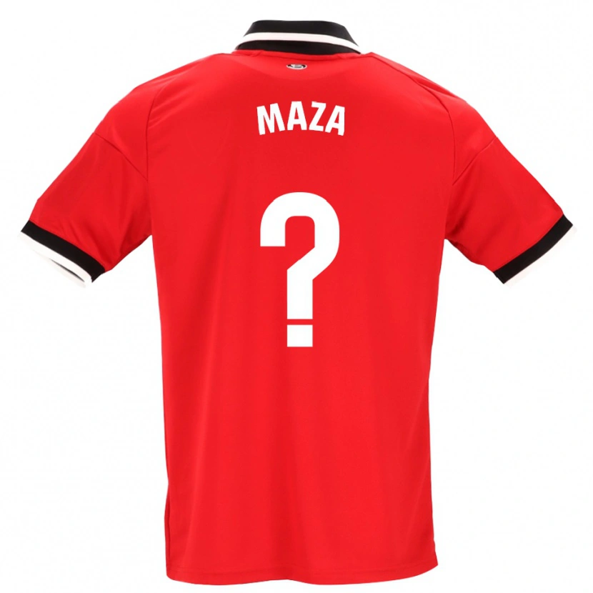 Danxen Criança Camisola Manuel Maza #0 Preto Branco Vermelho Alternativa 2026/27 Camisa