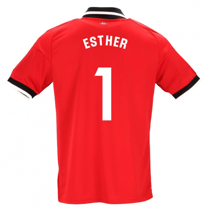 Danxen Criança Camisola Esther Sullastres Ayuso #1 Preto Branco Vermelho Alternativa 2026/27 Camisa