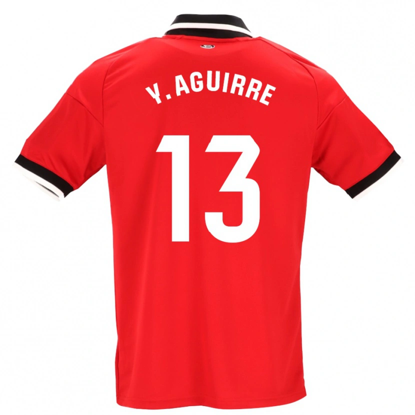 Danxen Criança Camisola Yolanda Aguirre Gutiérrez #13 Preto Branco Vermelho Alternativa 2026/27 Camisa