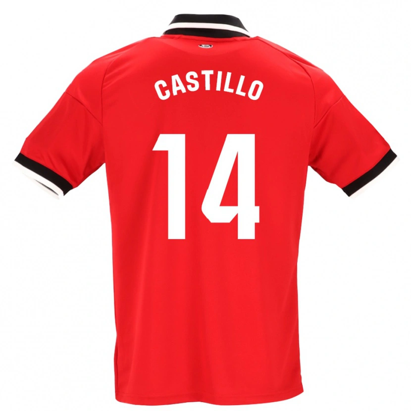 Danxen Criança Camisola Silvio Castillo #14 Preto Branco Vermelho Alternativa 2026/27 Camisa