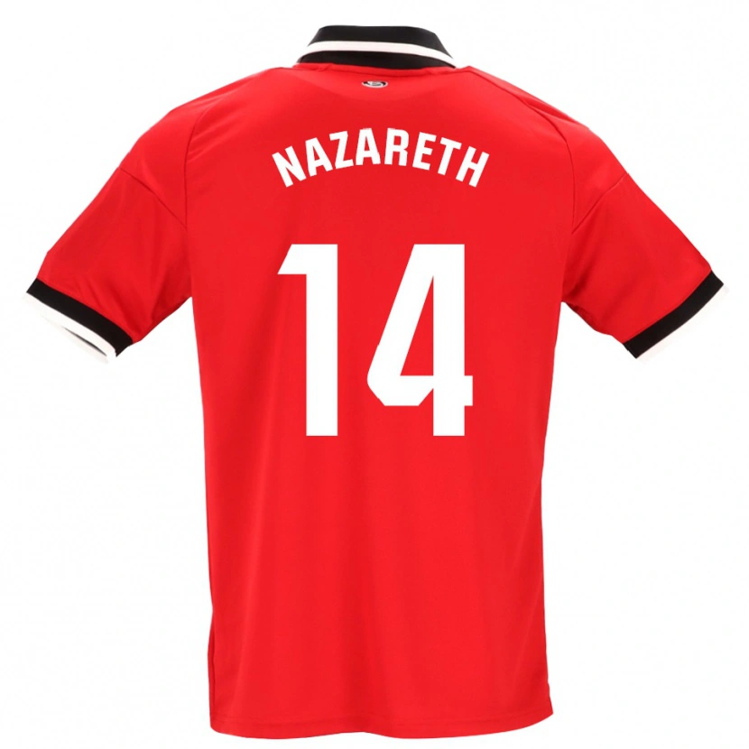 Danxen Criança Camisola Nazareth Martín #14 Preto Branco Vermelho Alternativa 2026/27 Camisa