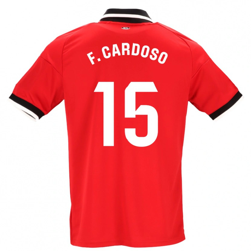 Danxen Criança Camisola Fábio Cardoso #15 Preto Branco Vermelho Alternativa 2026/27 Camisa