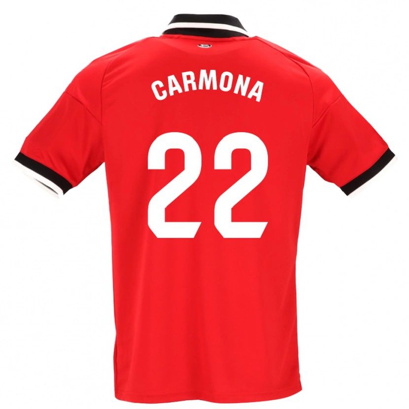 Danxen Criança Camisola José Ángel Carmona #22 Preto Branco Vermelho Alternativa 2026/27 Camisa