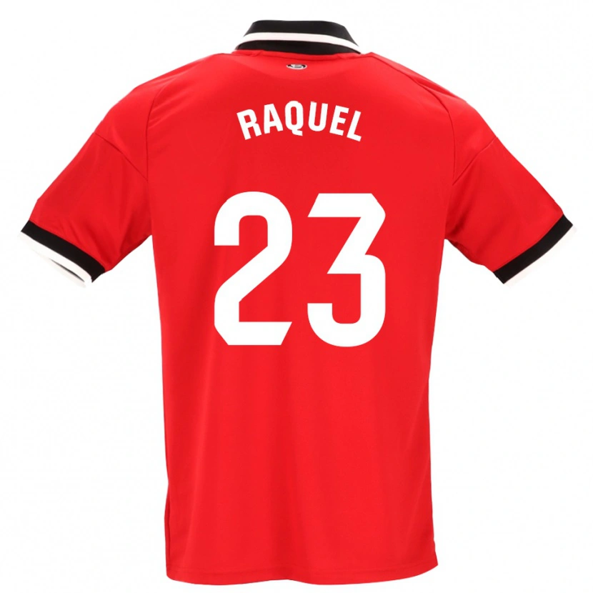 Danxen Criança Camisola Raquel Morcillo #23 Preto Branco Vermelho Alternativa 2026/27 Camisa