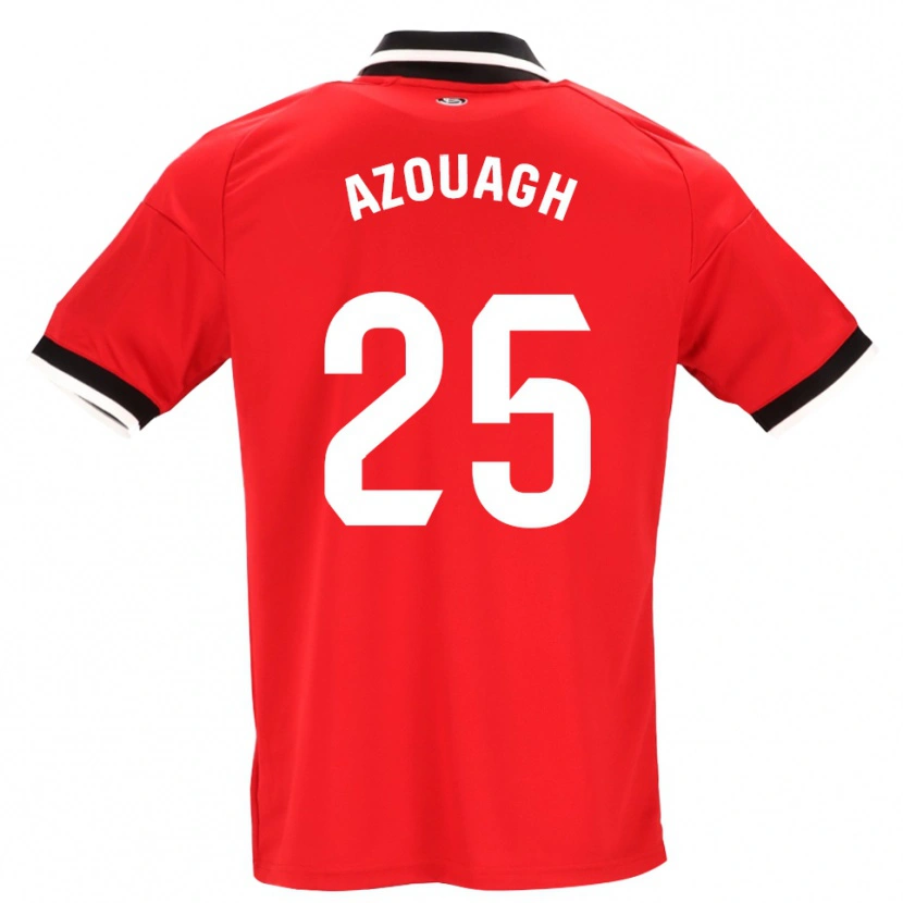 Danxen Criança Camisola Rayan Azouagh #25 Preto Branco Vermelho Alternativa 2026/27 Camisa