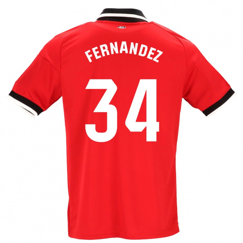 Danxen Criança Camisola Marc Fernández #34 Preto Branco Vermelho Alternativa 2026/27 Camisa