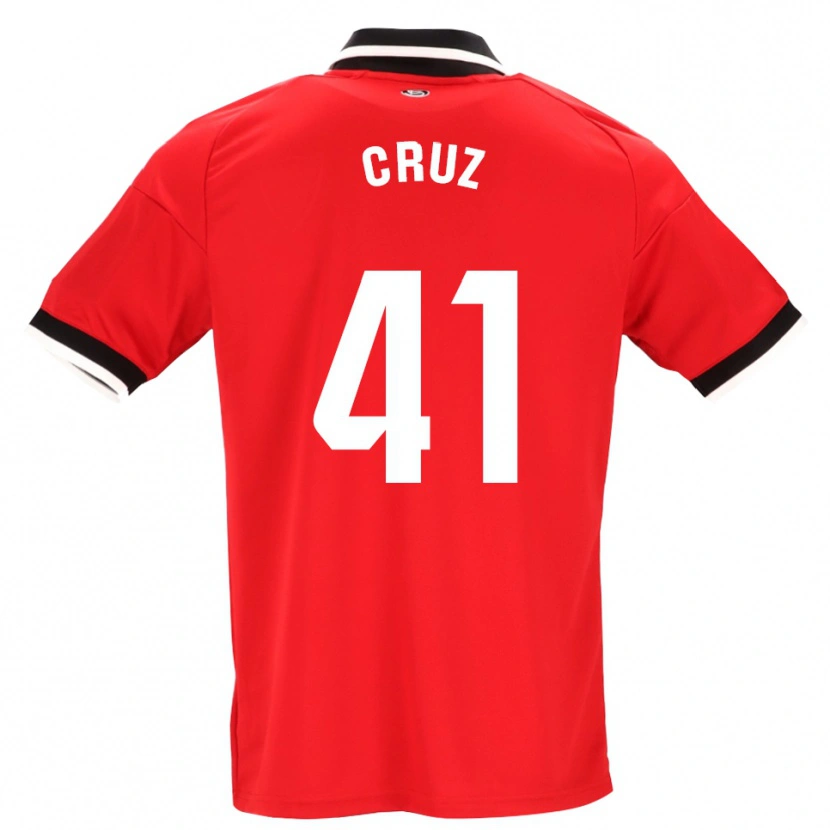 Danxen Criança Camisola Jesús Cruz #41 Preto Branco Vermelho Alternativa 2026/27 Camisa