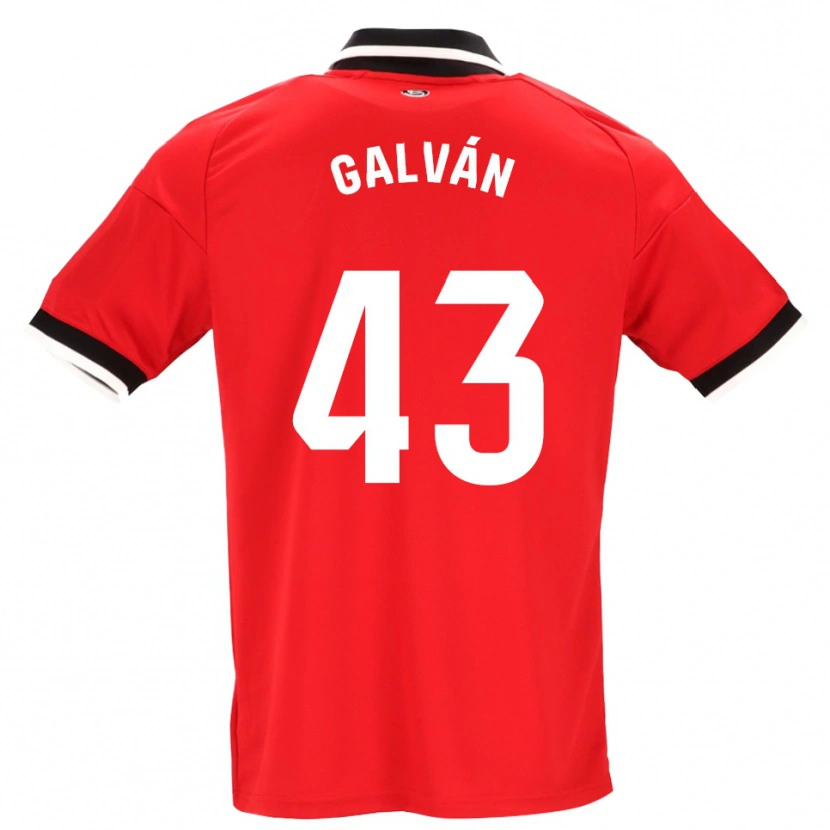 Danxen Criança Camisola Arnaudis Galván #43 Preto Branco Vermelho Alternativa 2026/27 Camisa