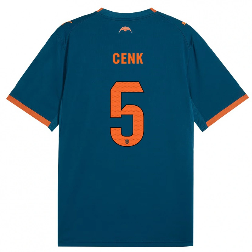 Danxen Criança Camisola Cenk Ozkacar #5 Azul Aço Laranja Alternativa 2026/27 Camisa