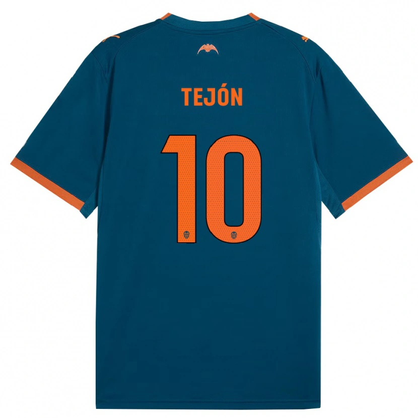 Danxen Criança Camisola Martín Tejón #10 Azul Aço Laranja Alternativa 2026/27 Camisa