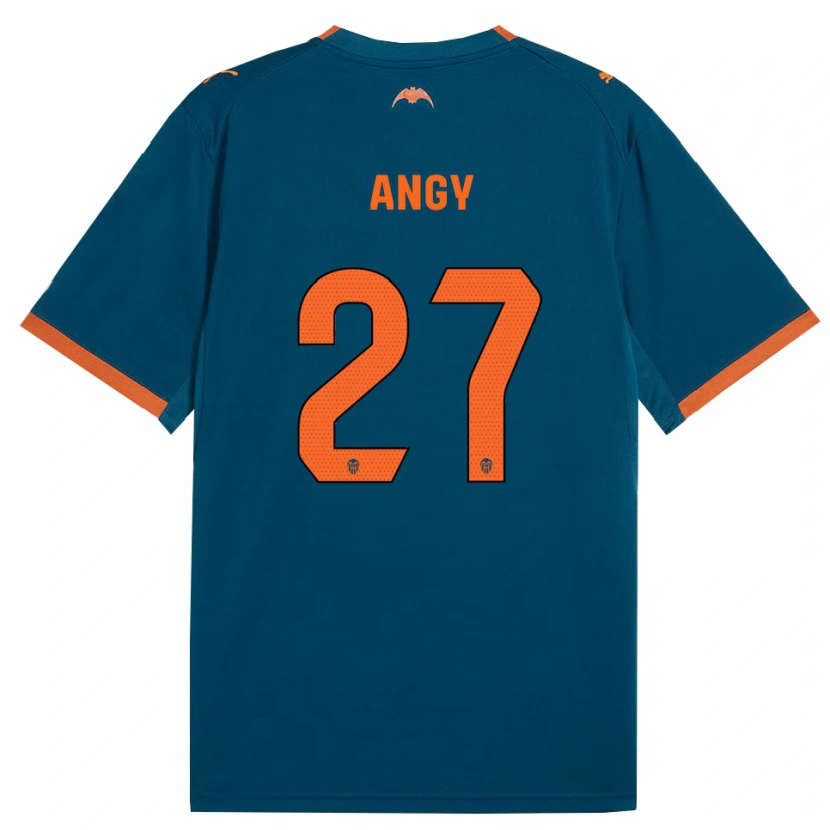Danxen Criança Camisola Angy #27 Azul Aço Laranja Alternativa 2026/27 Camisa