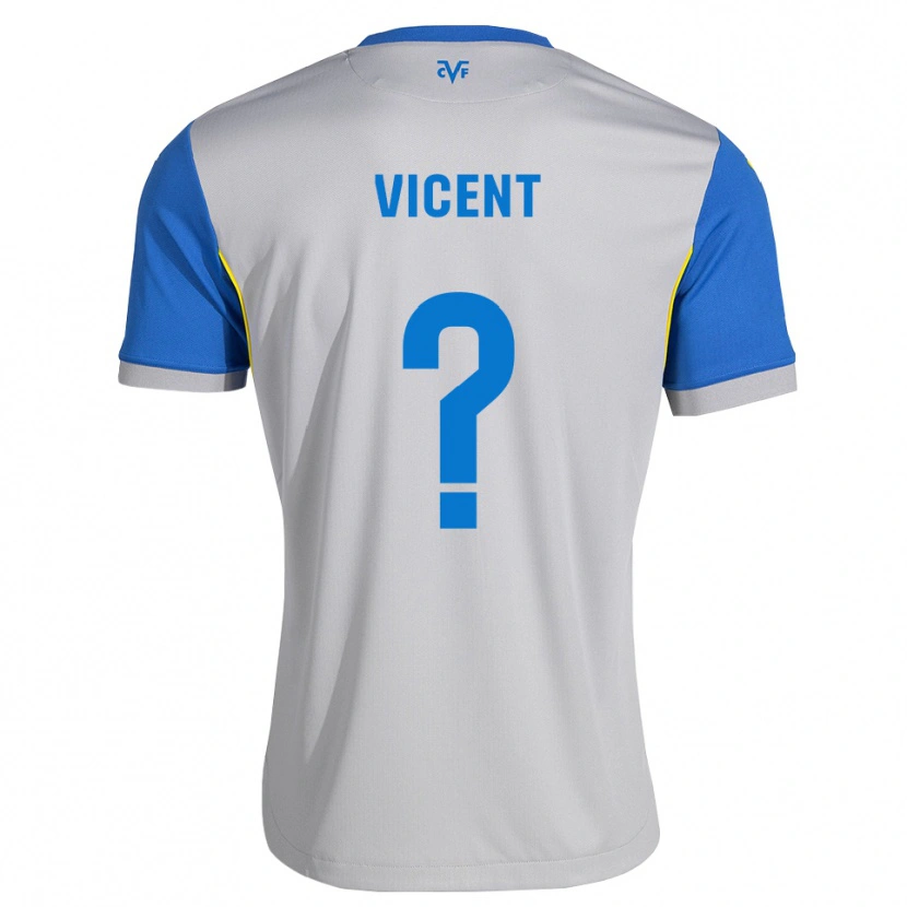 Danxen Criança Camisola Iker Vicent #0 Azul Dodger Cinza Alternativa 2026/27 Camisa