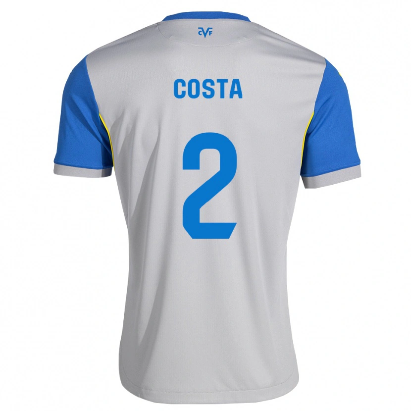 Danxen Criança Camisola Logan Costa #2 Azul Dodger Cinza Alternativa 2026/27 Camisa