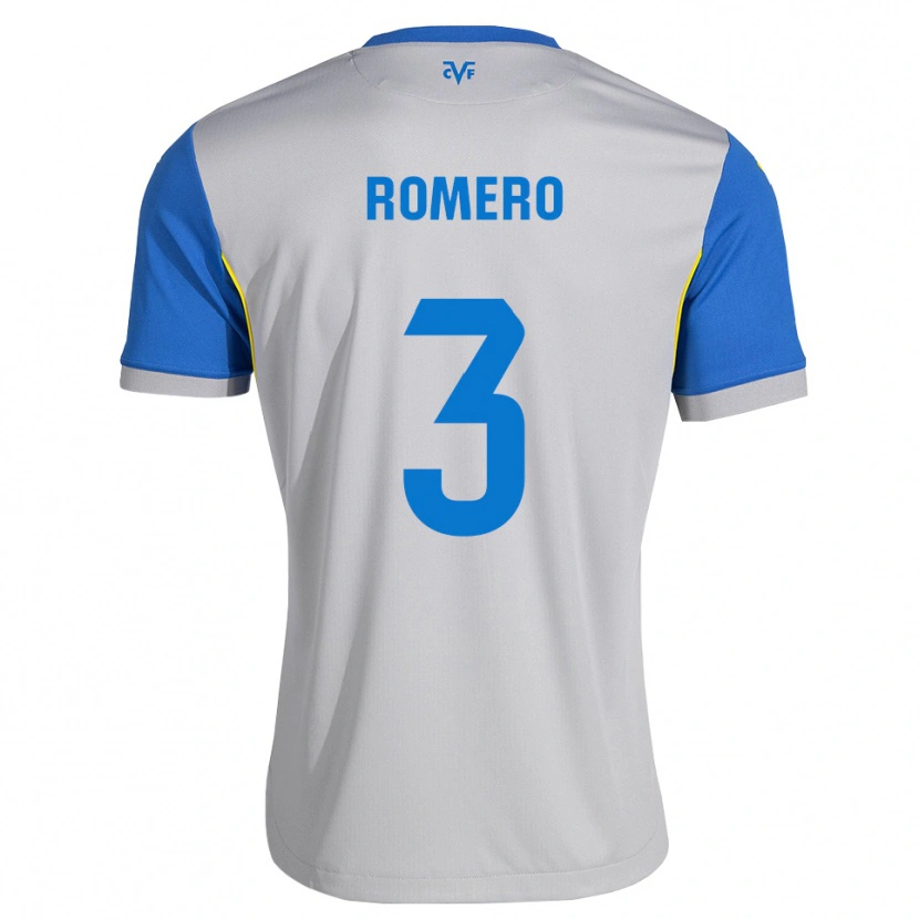 Danxen Criança Camisola Cristo Romero #3 Azul Dodger Cinza Alternativa 2026/27 Camisa