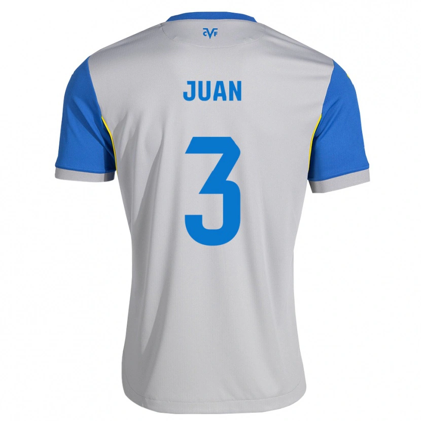Danxen Criança Camisola Sergi Juan #3 Azul Dodger Cinza Alternativa 2026/27 Camisa