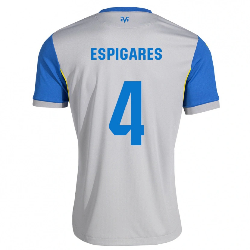 Danxen Criança Camisola Antonio Espigares #4 Azul Dodger Cinza Alternativa 2026/27 Camisa