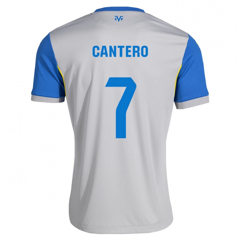Danxen Criança Camisola Dani Cantero #7 Azul Dodger Cinza Alternativa 2026/27 Camisa
