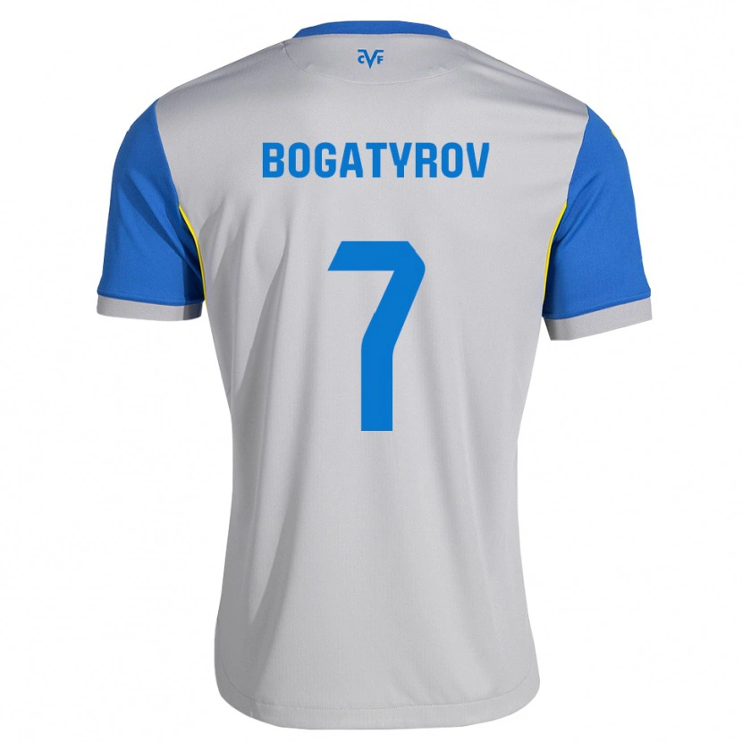 Danxen Criança Camisola Vladyslav Bogatyrov #7 Azul Dodger Cinza Alternativa 2026/27 Camisa
