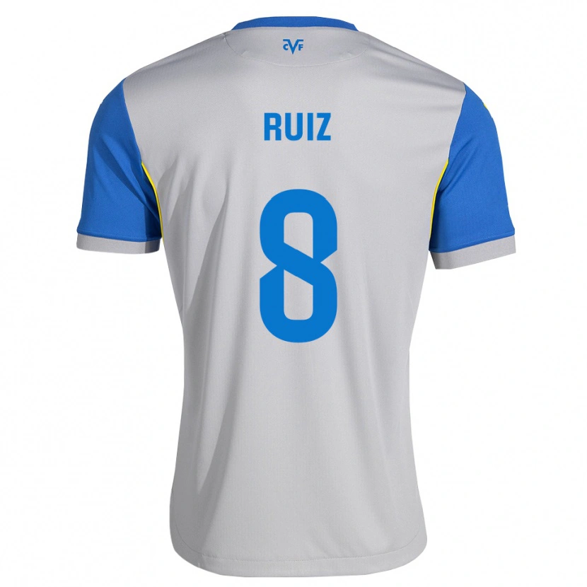 Danxen Criança Camisola Adri Ruiz #8 Azul Dodger Cinza Alternativa 2026/27 Camisa