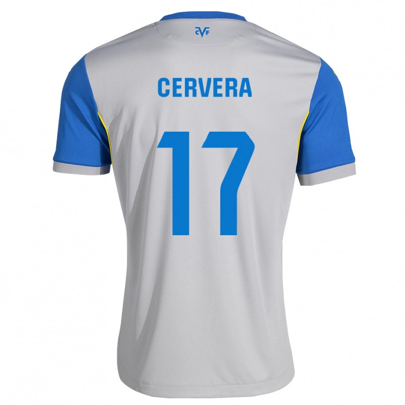 Danxen Criança Camisola Mario Cervera #17 Azul Dodger Cinza Alternativa 2026/27 Camisa