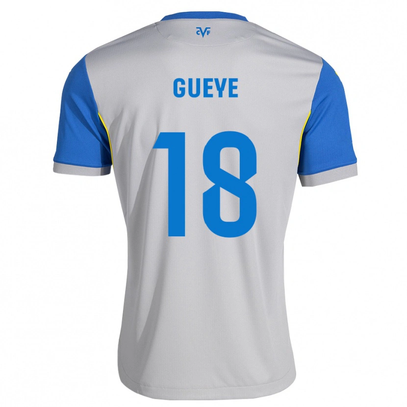 Danxen Criança Camisola Pape Gueye #18 Azul Dodger Cinza Alternativa 2026/27 Camisa