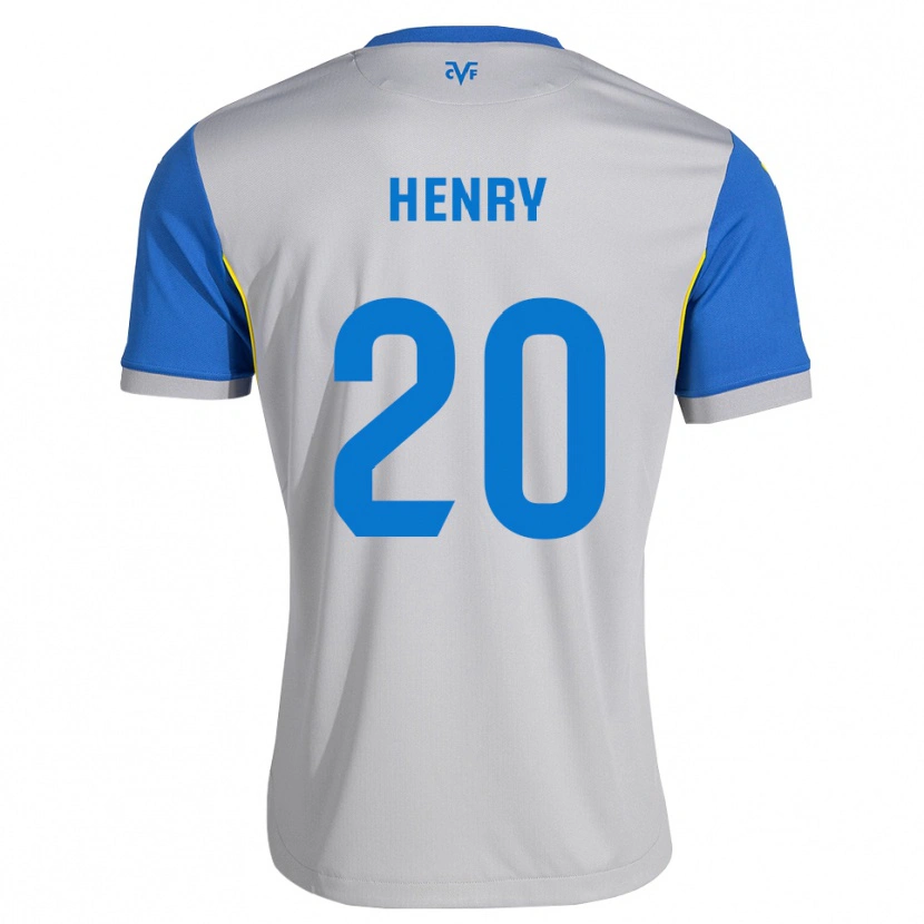 Danxen Criança Camisola Kevlin Henry #20 Azul Dodger Cinza Alternativa 2026/27 Camisa
