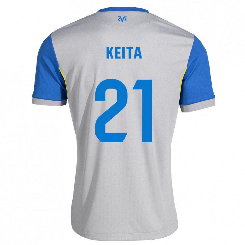 Danxen Criança Camisola Manfa Keita #21 Azul Dodger Cinza Alternativa 2026/27 Camisa