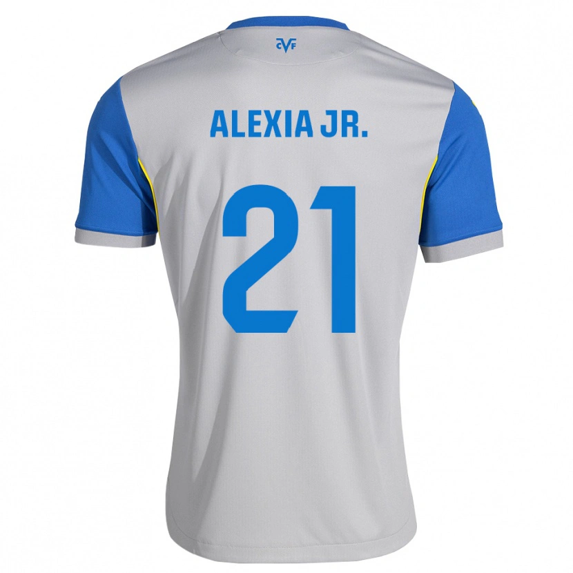 Danxen Criança Camisola Alexia Blanco Llacuno #21 Azul Dodger Cinza Alternativa 2026/27 Camisa